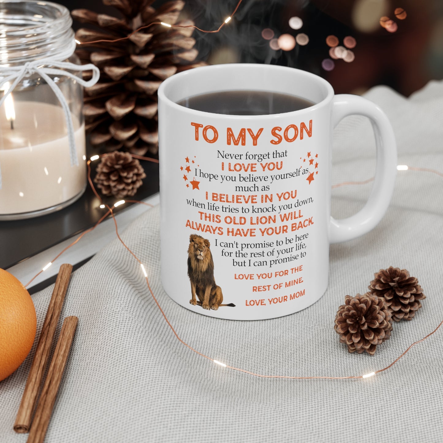 To My Son | White Ceramic Mug, 11oz