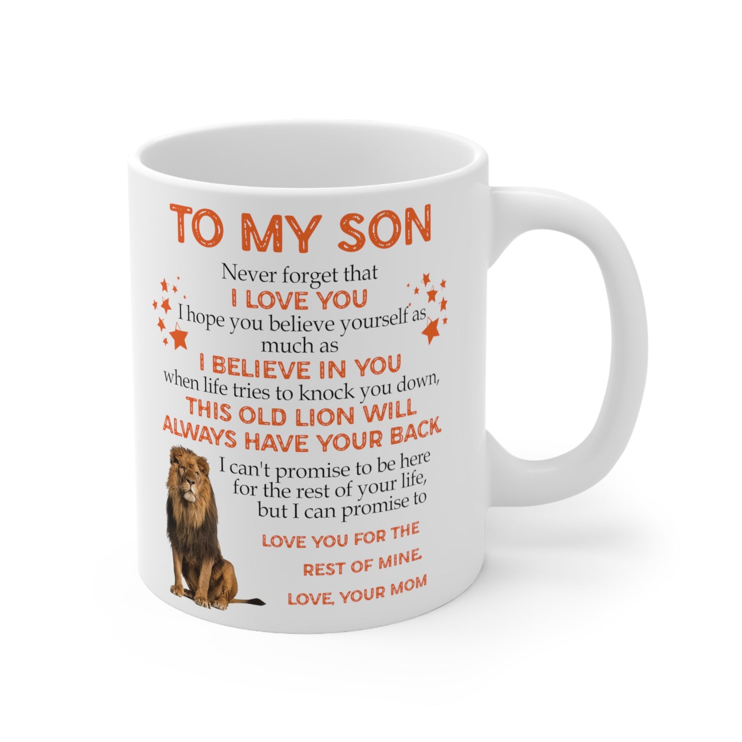 To My Son | White Ceramic Mug, 11oz