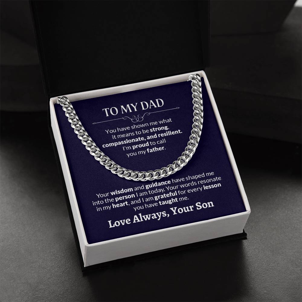 To My Dad | Cuban Link Chain