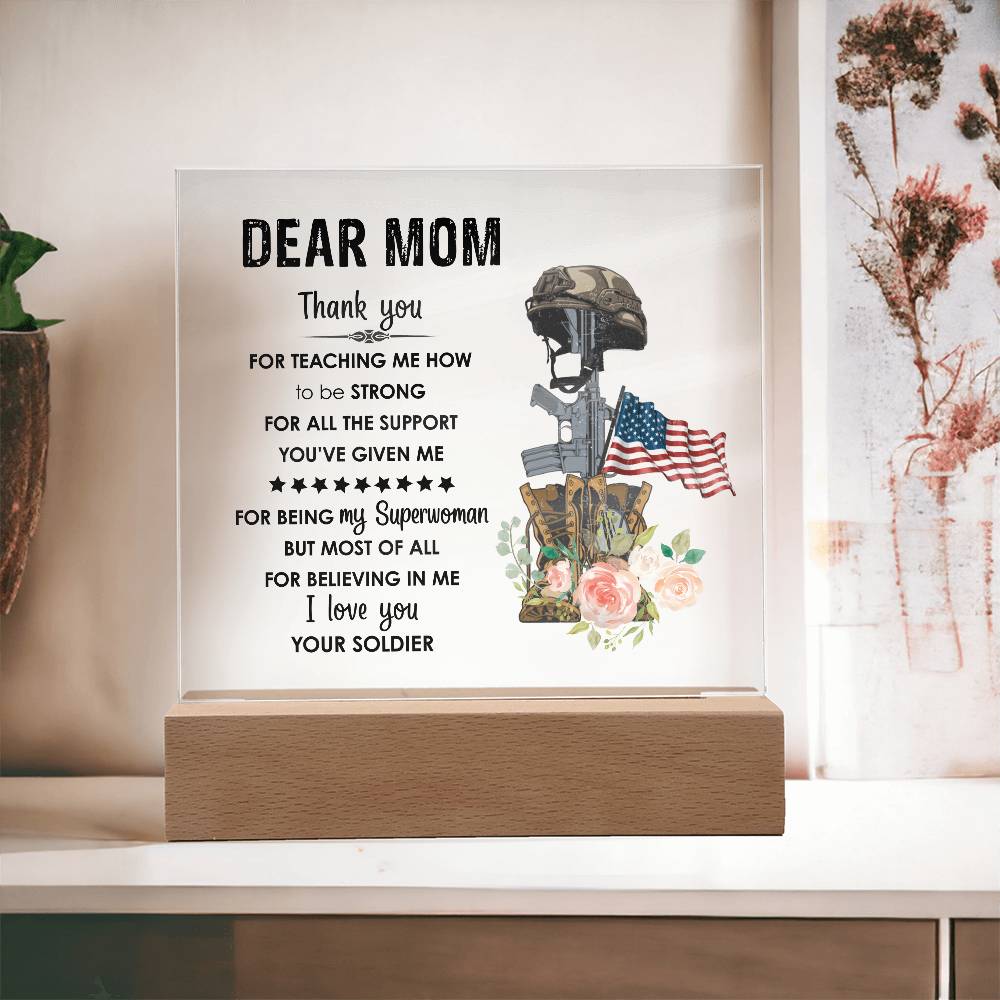 For Mom | Square Acrylic Plaque