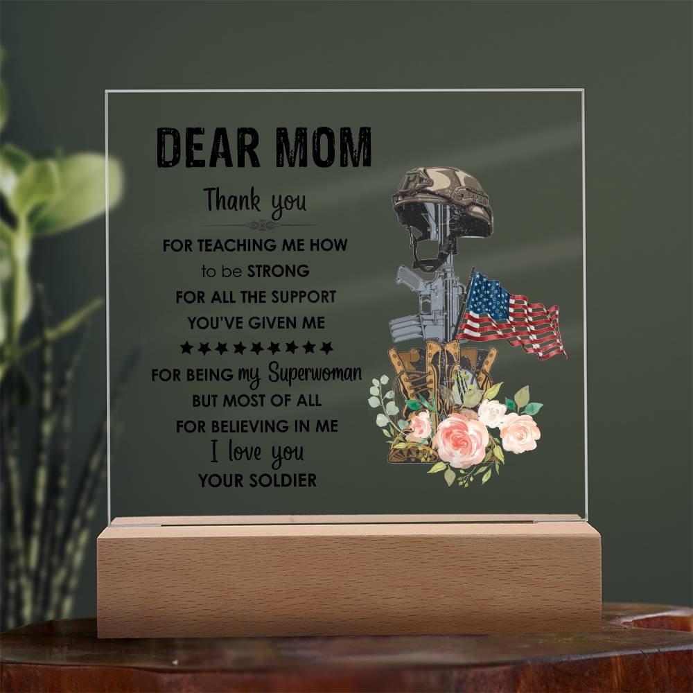 For Mom | Square Acrylic Plaque