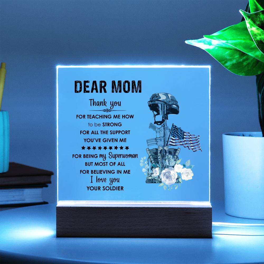 For Mom | Square Acrylic Plaque